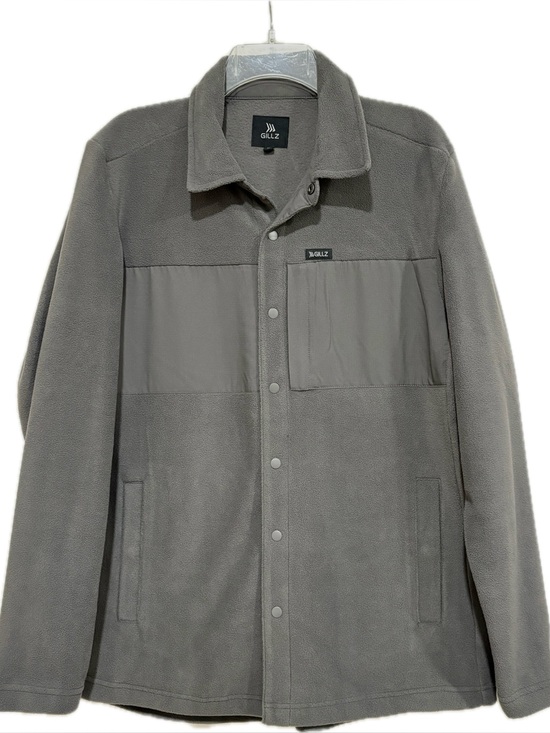 Gillz Other - Gillz Crescent Beach Snap Front Fleece Shirt Jacket Men’s M Gray Fishing Outdoor